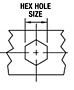 Hex Hole Size
